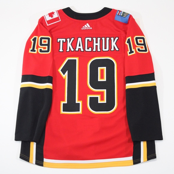 Calgary Flames Matthew Tkachuk Adidas Authentic jersey 52 - Picture 2 of 3